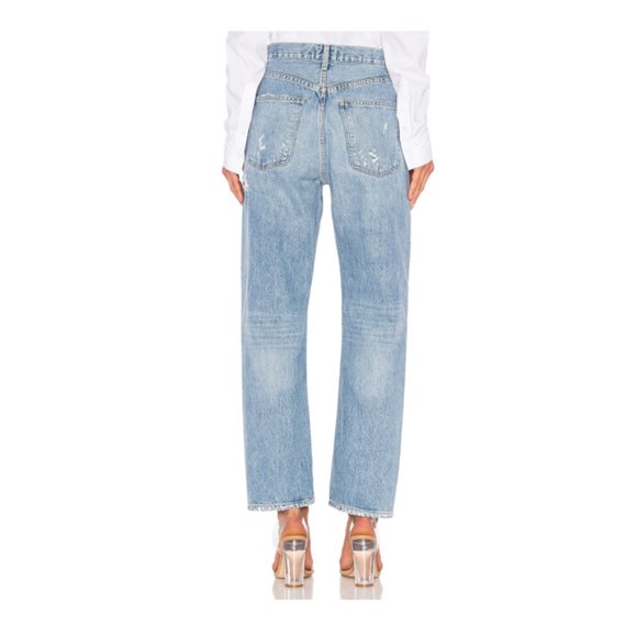 AGOLDE 90's Mid Rise Loose Fit Distressed Jeans - Picture 4 of 6